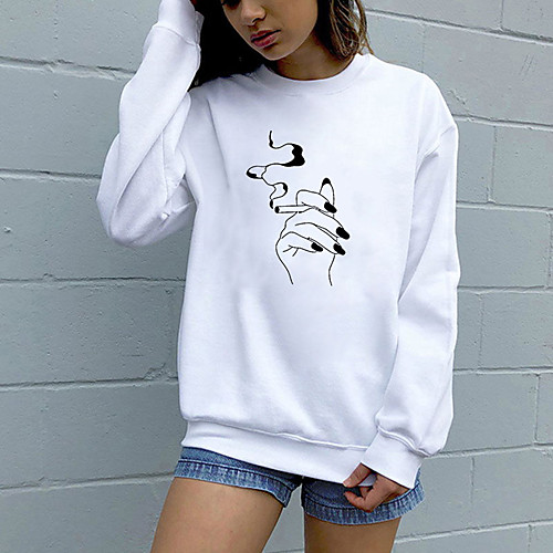 

Women's Sweatshirt Pullover Pure Color Crew Neck Sport Athleisure Sweatshirt Top Long Sleeve Breathable Soft Comfortable Everyday Use Street Casual Daily Outdoor
