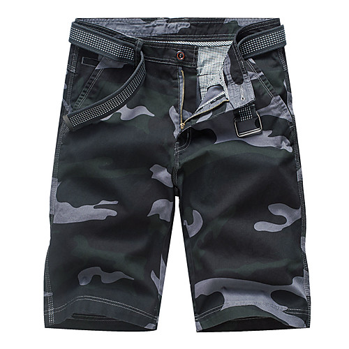 

Men's Hiking Shorts Hiking Cargo Shorts Camo Summer Outdoor Breathable Soft Wear Resistance Cotton Shorts Black Yellow Grey Green Hunting Fishing Climbing 28 29 30 31 32