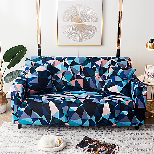 

1 Pc Sofa Cover Geometric Colouful Elastic Living Room Pet Sofa Dust Cover Recliner