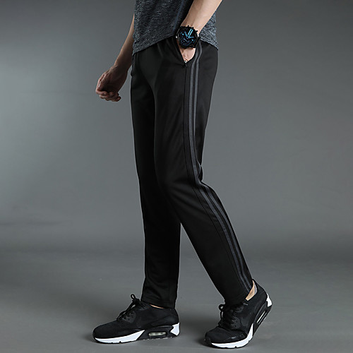 

Men's Jogger Pants Pants Zipper Pocket Stripes Sport Athleisure Pants Breathable Reflective Logo Comfortable Running Everyday Use Walking Casual Daily Outdoor / Winter