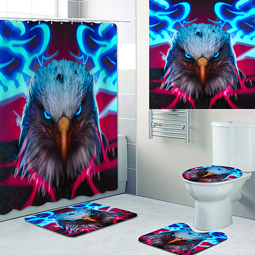 

Bathroom Shower Curtains & Hooks Rainbow Neoclassical Polyester Waterproof