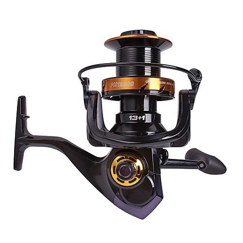 

Fishing Reel Spinning Reel 4.1:1 Gear Ratio 13 Ball Bearings Easy Install for Sea Fishing / Fly Fishing / Freshwater Fishing