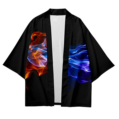 

Men's Shirt 3D Print Lightning 3D Print Short Sleeve Daily Tops Casual Fashion Black