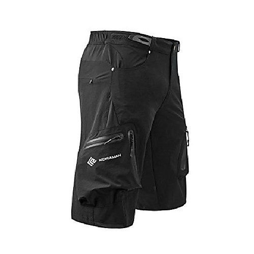 

mens mtb mountain bike shorts bicycle cycling biking short outdoor pant baggy loose-fit black xl