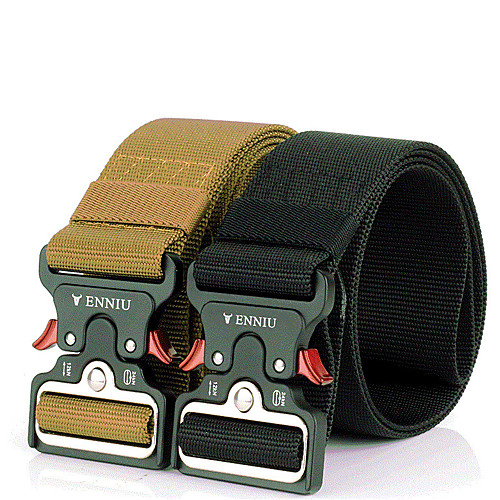 

Men's Military Tactical Belt Breathable Wearable Quick Release for Solid Colored Nylon Fall Spring Summer