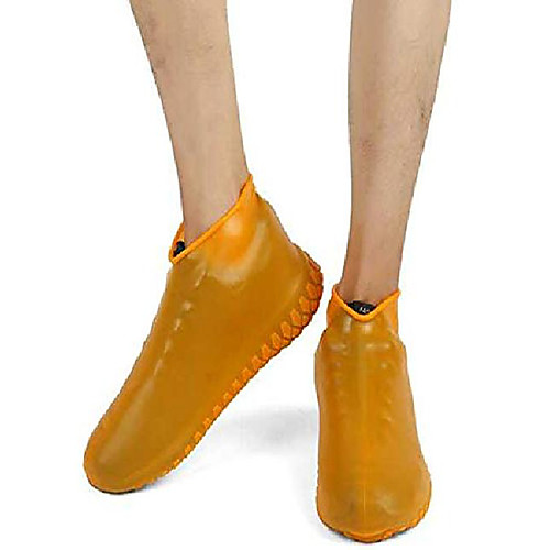 

ultra elastic shoe cover waterproof this ultra-elastic shoe covers orange l