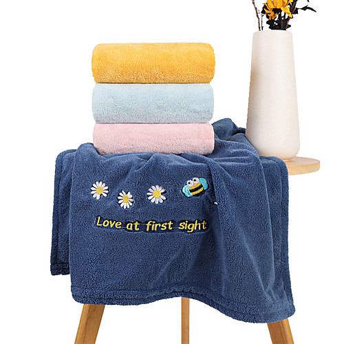 

Superior Quality Bath Towel, Fashion 100% Coral Fleece Bathroom 1 pcs