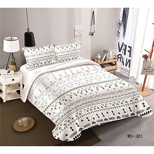 

3-Piece Duvet Cover Set Hotel Bedding Sets Comforter Cover with Soft Lightweight Microfiber, Include 1 Duvet Cover, 2 Pillowcases for Double/Queen/King