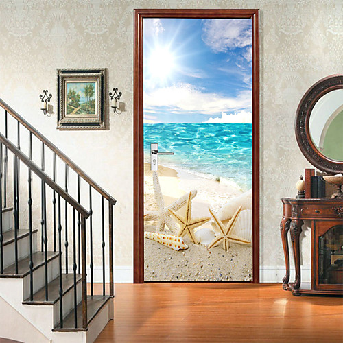 

3D / Nautical Wall Stickers Bedroom / Living Room, Removable Vinyl Home Decoration Wall Decal 2pcs