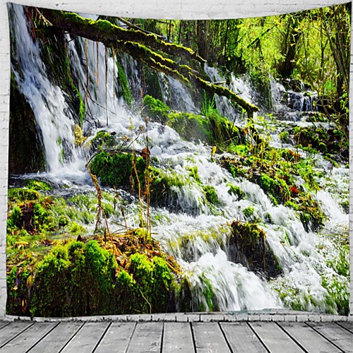 

Majestic Waterfall Scenery Wall Tapestry Art Decor Blanket Curtain Hanging Home Bedroom Living Room