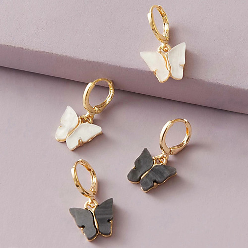 

Women's Drop Earrings Earrings Fashion Simple Fashion Cute Sweet Earrings Jewelry Gold For Gift Prom Date Vacation 2 Pairs