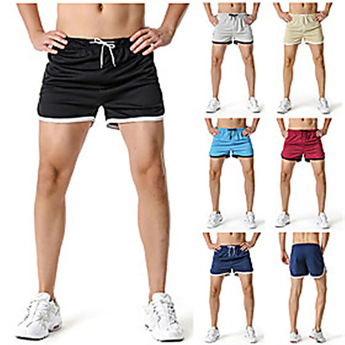 

Men's Shorts Holiday Shorts Pants Simple Short Black Blue Wine Khaki Light gray
