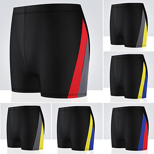 

Men's Swim Shorts Breathable Quick Dry Ultra Light (UL) Elastane Terylene Swimwear Beach Wear Board Shorts Patchwork Swimming Surfing Water Sports