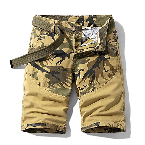 

Men's Hiking Shorts Hiking Cargo Shorts Camo Summer Outdoor 10 Breathable Soft Wear Resistance Cotton Shorts Army Green Dark Gray Khaki Coffee Hunting Fishing Climbing 28 29 30 31 32