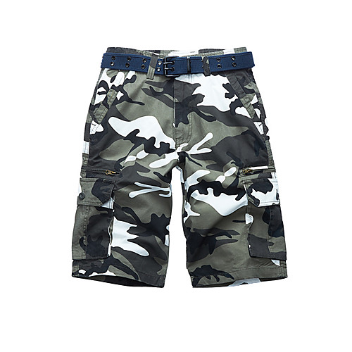 

Men's Hiking Shorts Hiking Cargo Shorts Camo Summer Outdoor 10 Multi-Pockets Breathable Soft Wear Resistance Cotton Shorts White Red Army Green Green Hunting Fishing Climbing 28 29 30 31 32