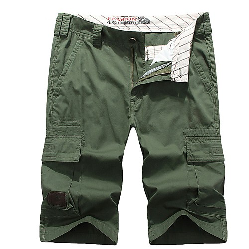 

Men's Hunting Pants Ventilation Wearproof Soft Summer Solid Colored Cotton for Red Army Green Khaki S M L XL XXL