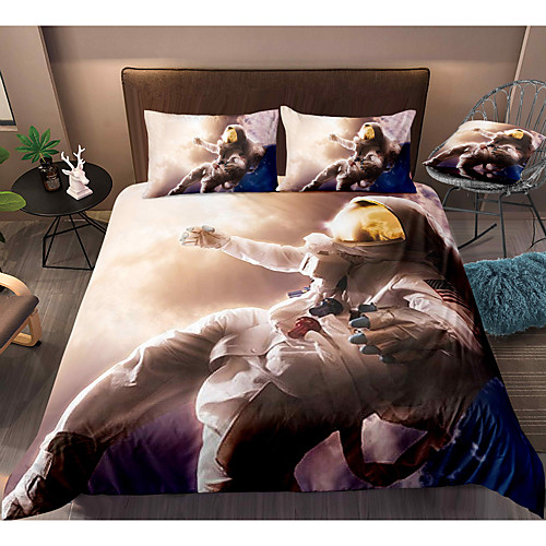 

3-Piece Duvet Cover Set Hotel Bedding Sets Comforter Cover with Soft Lightweight Microfiber, Include 1 Duvet Cover, 2 Pillowcases for Double/Queen/King(1 Pillowcase for Twin/Single)