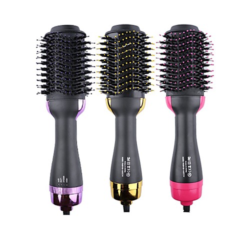 

one step hair dryer & styler & volumizer- 3-in-1 negative ions hot air brush for all hair type - with anti-burn feature for home use