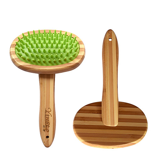 

Dog Cat Grooming Cleaning Pet Grooming Brush Silica Gel Brush Dog Clean Supply Massage Easy to Use Gentle Grooming for Short or Long Hair Pet Grooming Supplies Green