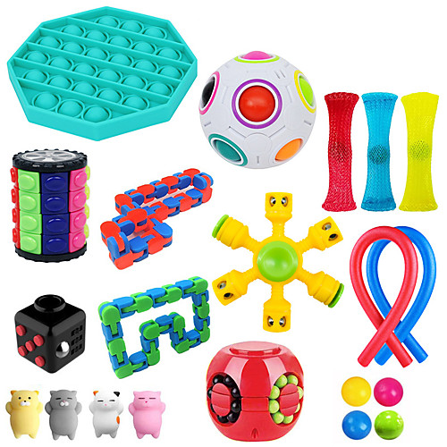 

Squishy Toy Squeeze Toy / Sensory Toy Jumbo Squishies Sensory Fidget Toy Stress Reliever 21 pcs Mini Creative Transformable Cute Stress and Anxiety Relief Fun Decompression Toys Slow Rising Plastic