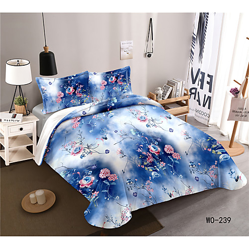 

3-Piece Duvet Cover Set Hotel Bedding Sets Comforter Cover with Soft Lightweight Microfiber, Include 1 Duvet Cover, 2 Pillowcases for Double/Queen/King