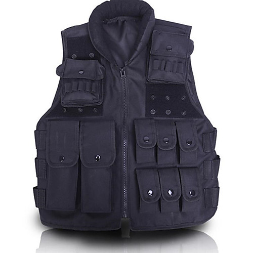 

Men's Hiking Vest / Gilet Hunting Gilet Military Tactical Vest Outdoor Waterproof Windproof Breathable Quick Dry Autumn / Fall Spring Summer Solid Colored Top Nylon Camping / Hiking Hunting Fishing