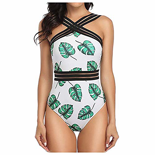 

womens one piece swimsuits sunflower slim wavy swimsuit plus size one piece swimdress skirted swimsuit bathing suits green