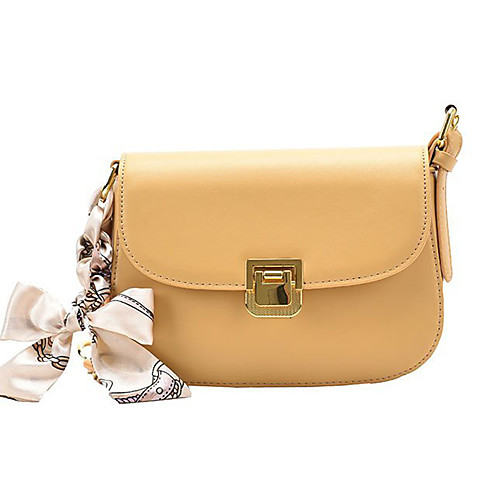 

Women's Bags PU Leather Crossbody Bag Saddle Bag Buttons Daily Outdoor 2021 MessengerBag White Black Yellow Gray