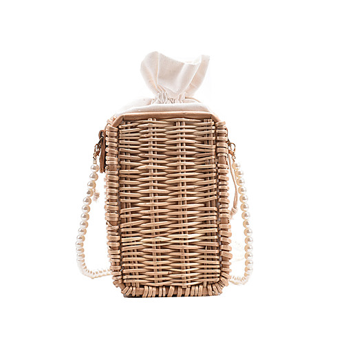 

Women's Bags Crossbody Bag Straw Bag Daily Beach 2021 Straw Bag MessengerBag Brown