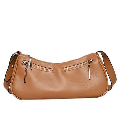 

Women's Bags PU Leather Crossbody Bag Zipper Daily 2021 Black Brown Coffee