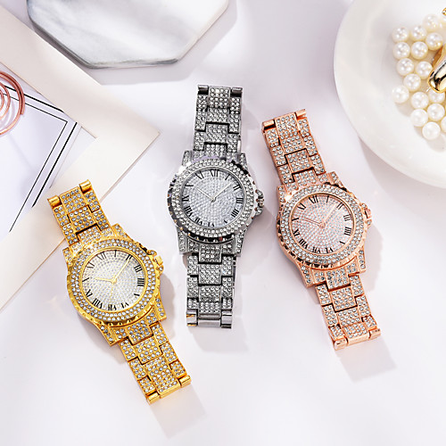 

Women's Steel Band Watches Analog Quartz Glitter Sparkle Diamond