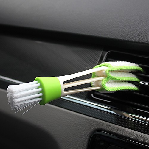 

Car Multi-function Double-head Crevice Brush Air Conditioning Air outlet Cleaning Brush Home Car Keyboard Brush Shutter Dust Removal brush