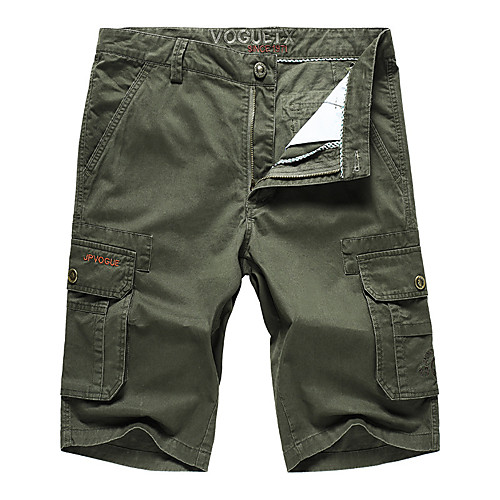

Men's Hunting Pants Ventilation Breathability Wearproof Summer Solid Colored Cotton for Red Army Green Khaki S M L XL XXL