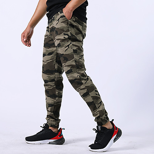 

Men's Hunting Pants Waterproof Ventilation Wearproof Fall Spring Camo / Camouflage Cotton for Black Yellow Army Green M L XL XXL XXXL