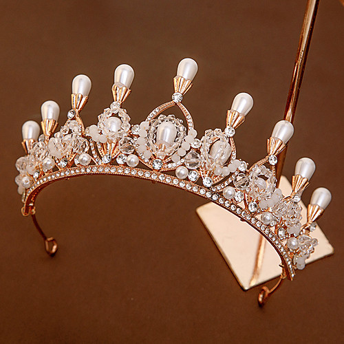 

Wedding Princess Alloy Tiaras with Metal 1 Piece Wedding / Birthday Headpiece