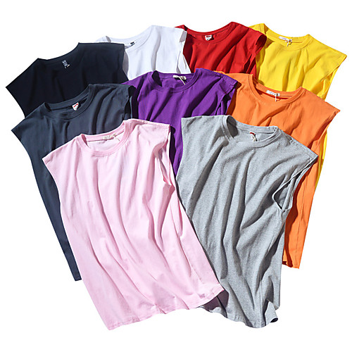 

Men's Sleeveless Running Tank Top Tee Tshirt Top Athletic Summer Cotton Moisture Wicking Quick Dry Breathable Gym Workout Running Active Training Jogging Exercise Sportswear Solid Colored White Black