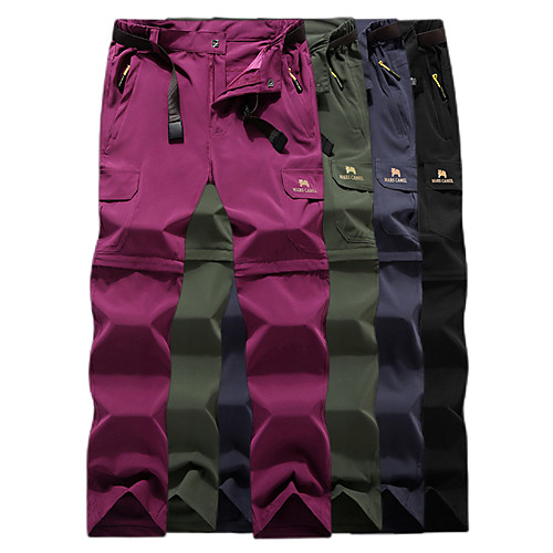 

Women's Hiking Pants Trousers Convertible Pants / Zip Off Pants Summer Outdoor Breathable Quick Dry Stretchy Sweat-Wicking Shorts Pants / Trousers Bottoms Black Army Green Fuchsia Grey Camping