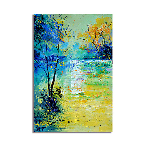 

Oil Painting Hand Painted Vertical Abstract Modern Stretched Canvas