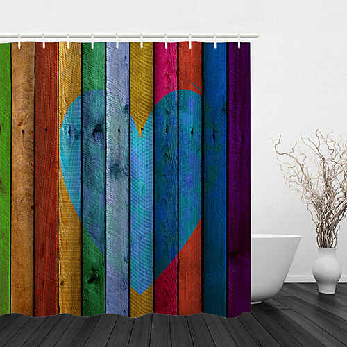 

Bathroom Shower Curtains & Hooks Casual Polyester Waterproof