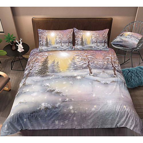 

3-Piece Duvet Cover Set Hotel Bedding Sets Comforter Cover with Soft Lightweight Microfiber, Include 1 Duvet Cover, 2 Pillowcases for Double/Queen/King(1 Pillowcase for Twin/Single)