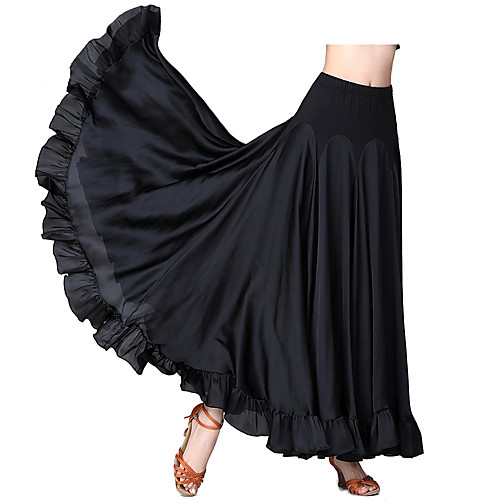 

Ballroom Dance Dance Costumes Skirts Solid Women's Performance Daily Wear POLY Polyster