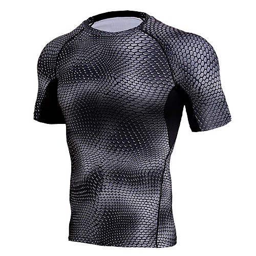 

Men's Short Sleeve Compression Shirt Running Shirt Running Base Layer Tee Tshirt Top Athletic Athleisure Spandex Breathable Quick Dry Moisture Wicking Fitness Gym Workout Running Active Training