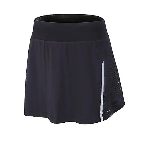 

Women's Athletic Skort Running Skirt Athletic Bottoms Mesh Fitness Gym Workout Running Jogging Exercise Breathable Quick Dry Moisture Wicking Sport Solid Colored Navy Blue / Stretchy / Athleisure