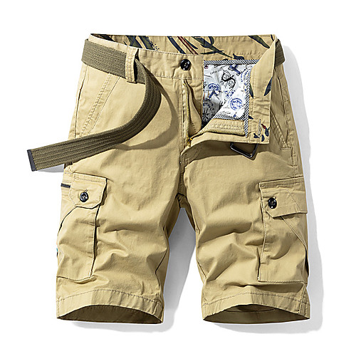 

Men's Hiking Shorts Hiking Cargo Shorts Solid Color Outdoor 10 Breathable Comfort Soft Wear Resistance Cotton Shorts Red Blue Khaki Green Hunting Fishing Climbing 28 29 30 36 38