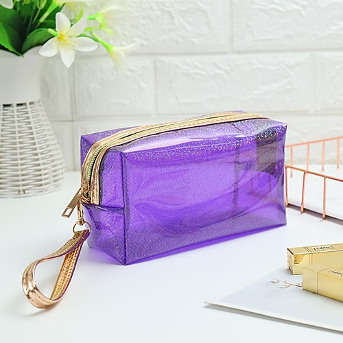 

Women's Bags Polyester Cosmetic Bag Zipper Solid Color Outdoor 2021 Handbags Black Blue Purple Red
