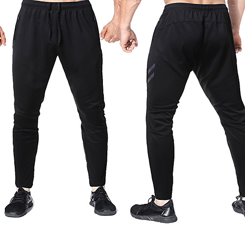 

Men's Sweatpants Joggers Jogger Pants Athletic Bottoms Drawstring Zipper Pocket Winter Fitness Gym Workout Running Training Exercise Breathable Soft Sweat wicking Normal Sport Solid Colored Black