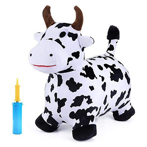 

Activity Toy Ride on Bouncy Animal Bouncy Horse Inflatable Jumping Hopper With Pump Plush Covered Boys and Girls Kid's Adults Gift Indoor Outdoor Summer Outdoor Toys