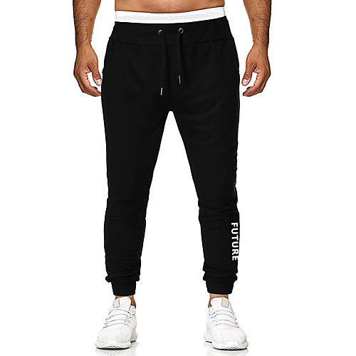 

Men's Sweatpants Joggers Jogger Pants Athletic Bottoms Drawstring Pocket Cotton Winter Fitness Gym Workout Running Training Exercise Breathable Soft Sweat wicking Normal Sport Dark Grey Black Light