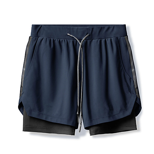 

Unisex Running Shorts Running Tight Shorts Sports & Outdoor Shorts Bottoms Fitness Gym Workout Marathon Running Jogging Breathable Quick Dry Soft Normal Sport Solid Colored Dark Grey White Black Navy