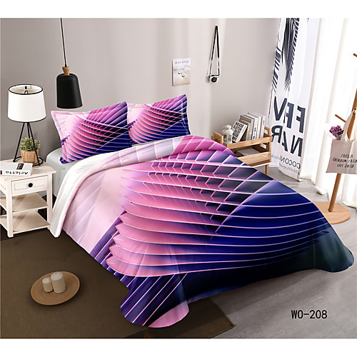 

3-Piece Duvet Cover Set Hotel Bedding Sets Comforter Cover with Soft Lightweight Microfiber, Include 1 Duvet Cover, 2 Pillowcases for Double/Queen/King(1 Pillowcase for Twin/Single)